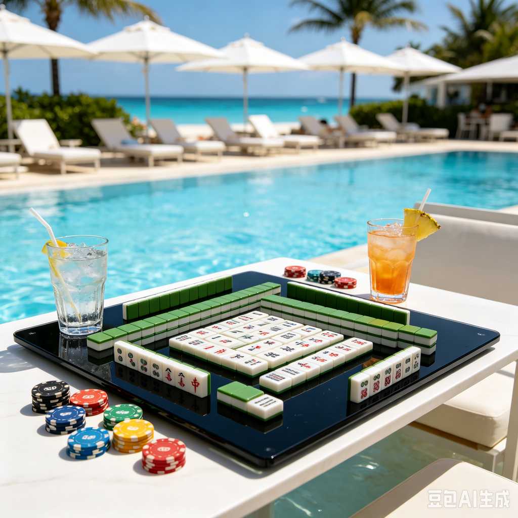 bamboo wood mahjong set
