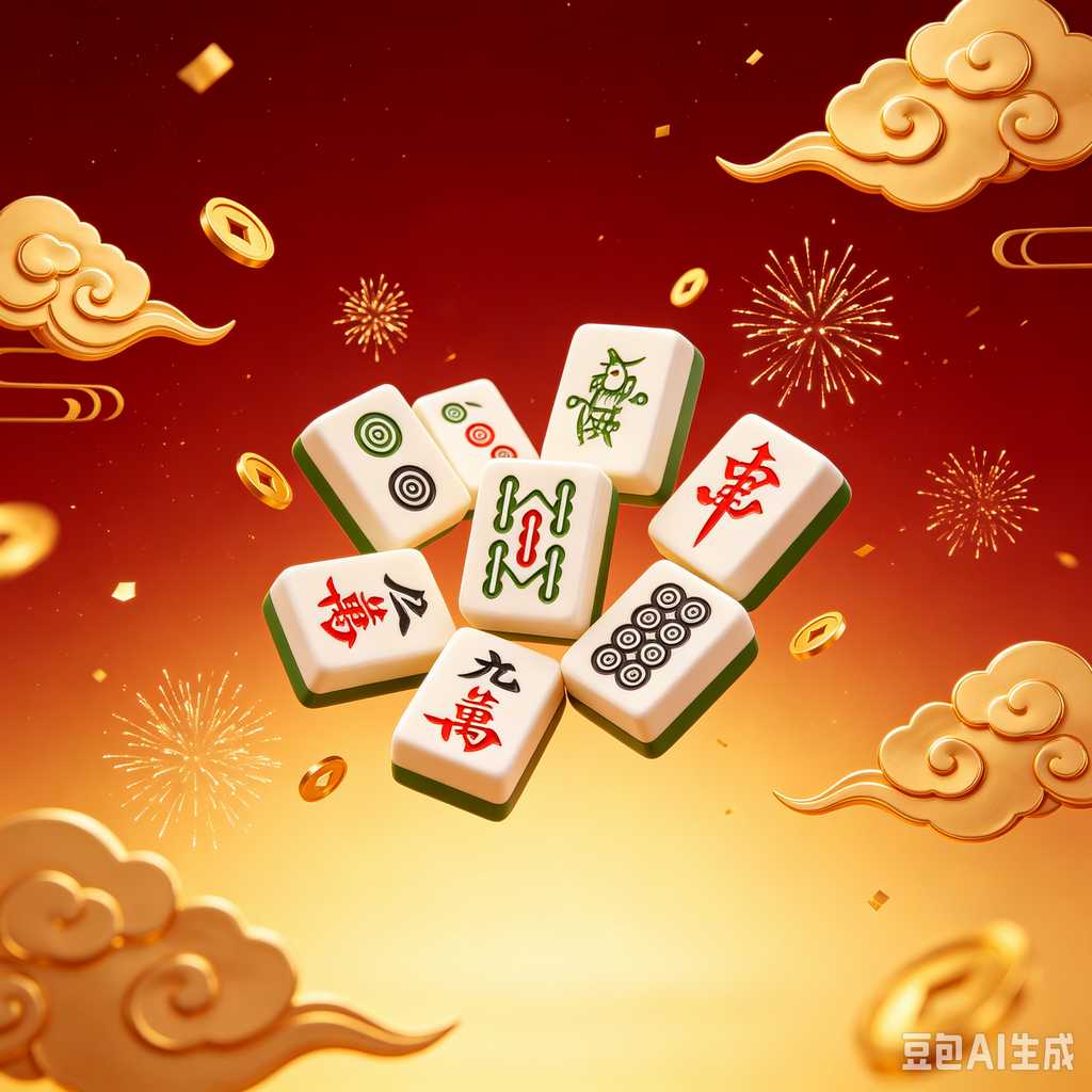 artistic mahjong tiles set